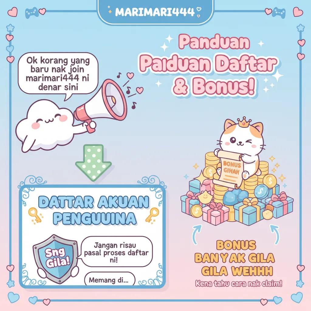 Panduan Daftar Akaun marimari444 & Bonus