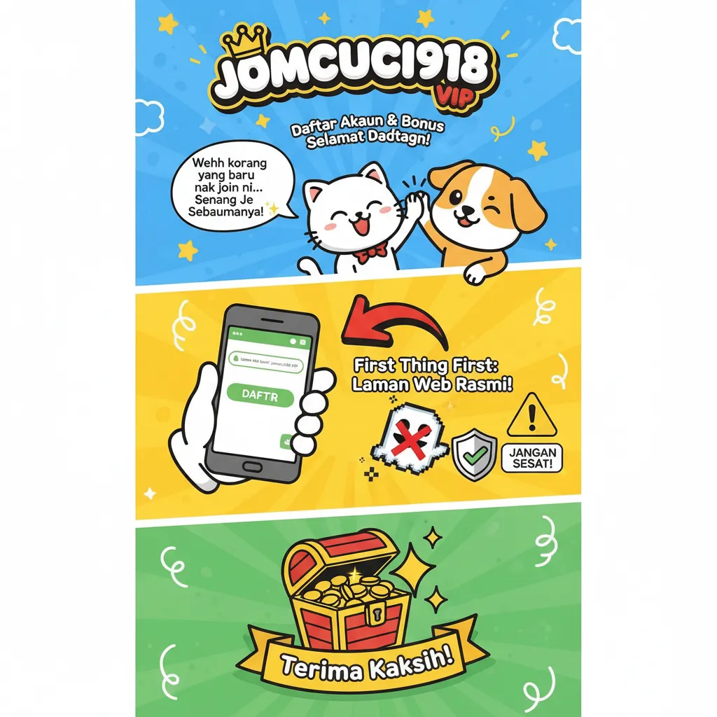 Daftar Akaun Jomcuci918 VIP & Bonus Selamat Datang