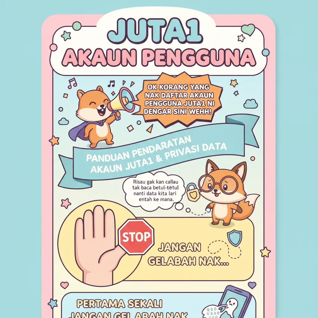 Panduan Pendaftaran Akaun Juta1 & Privasi Data
