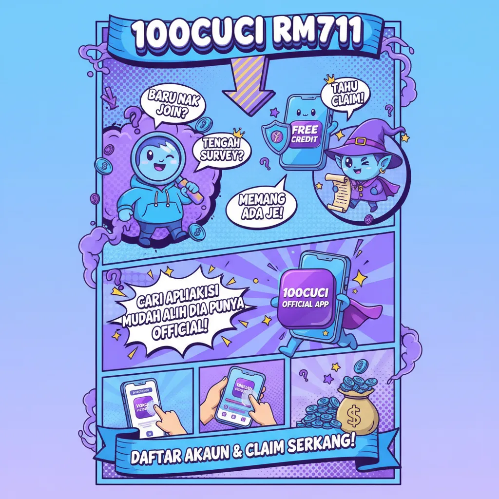 100cuci rm711: Cara Daftar Akaun & Kredit Percuma
