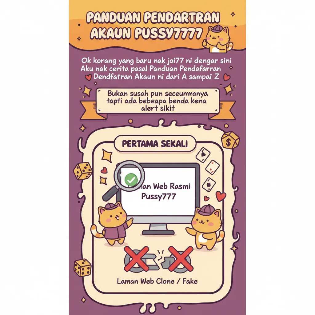 Panduan Pendaftaran Akaun Pussy777