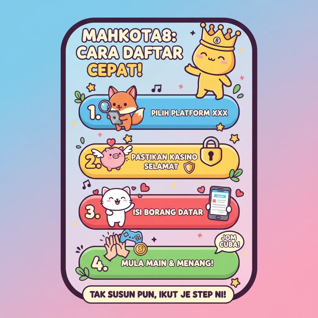 Cara Daftar Mahkota8 di Kasino Dalam Talian